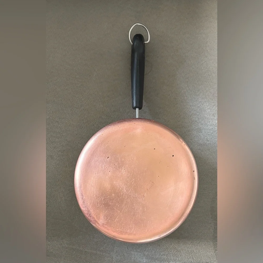 Revere Ware 1801 2 Qt Copper Bottom Sauce Pan Pre 1968 Double Ring NO LID